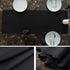 36 Inches 13x36 Inchs Small Solid Black Farmhouse Scalloped Table Runner Washable Polyester Cute Everyday Decorative