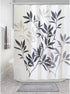 InterDesign 35620 Shower Curtain, 72 in W X 72 in L, Neutral Black/Gray
