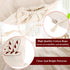 4 Packs Augshy Linen Bread Bags for Homemade Bread, Unbleached, Reusable Bread Storage Bakery & Baguette