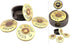 Bellaa Shotgun Shell Coasters 12 Gauge Set of 4 + Holder, Heavy Duty Rustic Decor for Dining