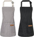 Stripes Kids Cooking Apron, Adjustable Kids Apron with 2 Pockets for Boys and Girls