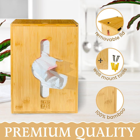 YordankShop 13,30,33 3 Extra Large Trash Bag Dispenser Holder, Fits Gallon & Large Rolls, Wall Mount or Under Sink