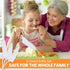 Zulay 3-Piece Kids Knife Set - Toddler Knives for Real Cooking & Baking - Safe Montessori Knife with Serrated Edges