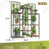 10-12 34.2 Wx47.6 Hx11.78 EnHomee Plant Stand Indoor Tall Plant Stand Outdoor Large Wood Plants Shelf with Pots