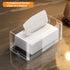 Cq Acrylic Tissue Box Holder - Clear Rectangle Cover for Kleenex Tissue Cube Box, 10.2x5.5 Inch, Home, Office