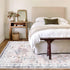 5x7 LIVEBOX Machine Washable Rug, Pink Rugs for Bedroom Girls, Soft Boho Floral Nursery Rug, Non-Slip Indoor Ultra-Thin