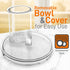 NutriChef Food Processor Bowl, Cover and Pusher, Replacement Parts for NutriChef Multifunction Food Processor Model