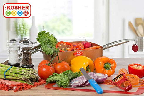 Kitchen Knife 3-Piece Set - 4.5 inches, Steak and Vegetable Knife, Razor Sharp Curved Tip, Serrated Edge