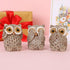 Set 3 of Owl Statues Home Dcor, Cute Owl Figurines for Shelf, Living Room Bedroom Office Desktop, Bookshelf, Animal