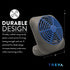O2COOL Treva 5 Inch Battery Powered Fan - Portable Desk Fan with Compact Folding & Tilt Design, Dark Blue