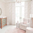 Country 96 2 Set Pink Curtains for Nursery Girls Bedroom,French Sheer Blush Floral Victorian Toile Whimsical Pastel