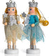 Ornativity Nutcracker Hanging Ornament Figures – Glittered Christmas Mini Wooden Small Ornaments Nutcrackers - 4 Pieces