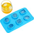Fairly Odd Novelties Jewels Diamond Gem Ice Cube Tray Mold, Blue Rubber, Flexible Shape, One Size
