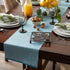 DII Fine Ribbed Collection Eco-Friendly Table Runner, 13x72, Storm Blue