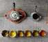 6pc Ceramic Kung Fu Tea Set with Japanese Tea Cup and Sake Cup, 2.1oz Capacity, Available in 6 Colors