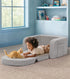 Foryoomi 2-in-1 Kids Couch, Soft Toddler Couch Fold Out with Blanket, Comfy Toddler Chair, Convertible Sofa, Gifts