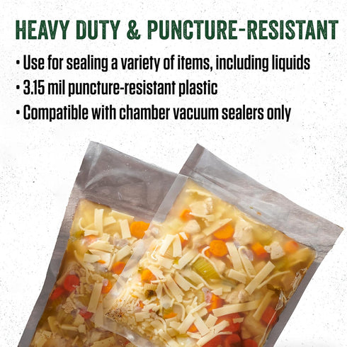 LEM Products MaxVac Pro Chamber Vacuum Sealer Bags, 8 x 10 Inches, 250 Count, Compatible with Chamber Sealers