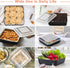 TeamFar Square Baking Pan, 8 Inch Cake Pan with Lid, Stainless Steel Core & Nonstick Coating