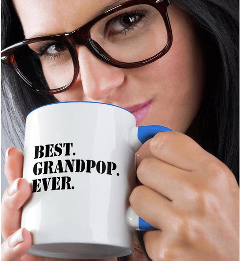 3dRose Best Grandpop Ever Mug, 1 Count (Pack of 1), Black