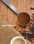 Two-in-One Stainless Steel Coffee Scoop Tamping Spoon, Dual-Purpose Coffee Tool for Measuring and Tamping