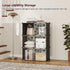 6-Cube Closet C&AHOME Cube Storage Organizer with Doors, Shelves, DIY Plastic Modular Bookshelf, Clothes Storage
