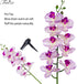 Fnize Faux Orchid Stems, 2pcs Artificial Flowers Phalaenopsis 38 Inch with Real Touch Latex