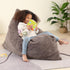 3-in-1 35" 50" 10", MOMCAYWEX Kids Bean Bag Chair, Gaint Pillow Mattress for Kids, x x Dark Brown
