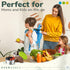 Everusely Stainless Steel Snack Containers for Kids, Lunch Containers with Lids, Metal Lunch Box, Stainless Steel