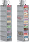 Yeyeplum 2 Pack 7 Shelf Weekly Clothes Organizer Hanging Closet for Kids with