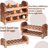 3 54-hole Countertop Patelai Tier Wooden Egg Holder Stackable Egg Storage Trays Organizer Eggs Container Rack