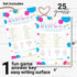Baby Shower Animal Matching Games - 25 Pack Gender Neutral Party Game Cards, Fun Guessing Favors, 4x6
