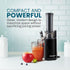 Elite Gourmet Masticating Juicer Machines - 12-inch Cold Press Juicer for Vegetables and Fruits, Easy to Clean