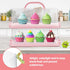 2-Pack Plastic Rectangular Bread Box with Clear Lid, Loaf Cake Keeper, Portable Bread Keeper Storage Container