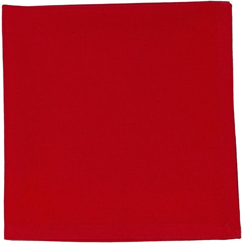 100% Cotton Dinner Napkins, Red Cloth Napkin - 6 Pack (18 inches x 18 inches) - Durable Hotel Quality for Events