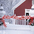 8.9FT (1) Lulu Home Red Berry Garland, Flexible Artificial Christmas Holly Berry Vine, Winter Berry Garland for Mantle
