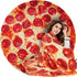 Lhedon Pizza Blanket Adult Size, Blankets Queen Size, 80 Inches Round Pepperoni