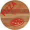 Bisetti BT-26823 "Pizza" Beech Wood Round Cutting Board, 11.8", Brown by Bisetti