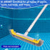 20'' POOLAZA Pool Brush, Heavy Duty Pool Brushes for Cleaning Pool Walls & Floors, Premium Pool Brush Head for Inground