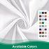 Biscaynebay Wrap Around Bed Skirts for King & Cal King Beds, White Adjustable Elastic Dust Ruffles with Short Drop of