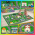 2.5x4 Car Rug Play Mat - Green Road Rug for Kids Boys Room, Fun Race Track Traffic Road Carpet for Boys Playmat