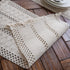 Table(12x71in) Alynsehom Macrame Table Runner Cream Beige Boho Table Runners with Tassels Hand Woven Cotton Table