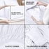 Utopia Bedding Twin Sheet Set, 3 Piece, Soft Microfiber, White