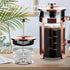 French Press Coffee Maker, 304 Stainless Steel, 4 Filters System, Heat Resistant Borosilicate Glass