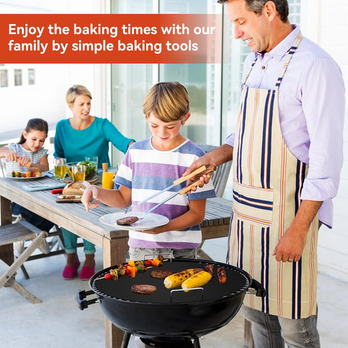 Oven Liners for Bottom of Oven, 2 Pack Reusable Heavy Duty Teflon Oven Mat Set, Non Stick for Electric & Gas Ovens