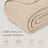 90" 90" 6 Comfy Cubs Muslin Blanket for Adults Queen x - Layer Soft, Breathable & Lightweight Muslin Adult Blanket