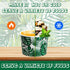 9 oz (50 Paper Ice Cream Cups Disposable Dessert Bowls Jungle Animal Theme Ice Cream Bowls Zoo Animal Print Snack Cups