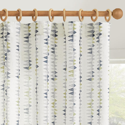 jinchan Linen Nursery Curtains for Living Room Boho Curtains for Bedroom Kids
