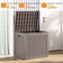 30 ROJIK Outdoor Storage Housing Deck Box - Waterproof Patio Furniture, Garden Tools, Cushions, Pool Accessories
