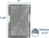 Microwave Oven Replacement Grease Filters for LG 5230W1A012B, 12-Layer Aluminum Mesh, 2-Pack