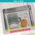 iPEGTOP Expandable Multifunctional Dish Drying Rack, Over The Sink or On Counter Dish Drainer with Black Utensil Holder